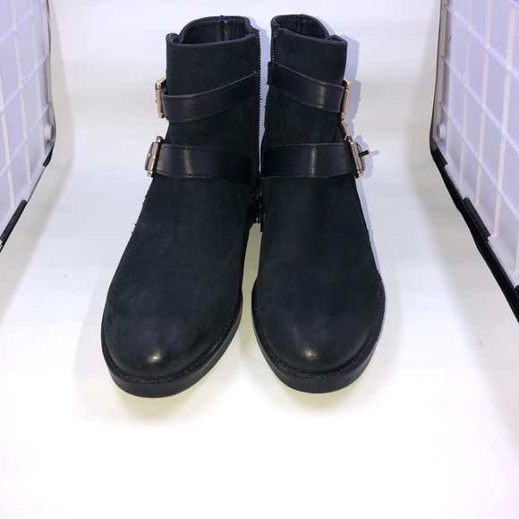 Dune Raffah Ankle Boot - Distressed Suede - Black - Barely Worn - Size 7 - Picture 2 of 5